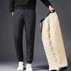[골드스마일]겨울 방한 패딩바지 안감양털 일복 작업복 패션팬츠 방수재질