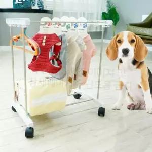 강아지 반려동물 이동식 행거 고양이 반려동물 옷걸이 행거 스탠드