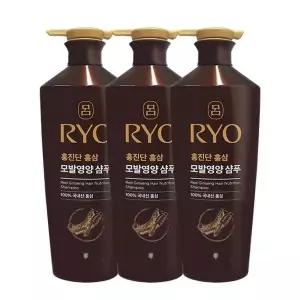 [셀러허브]려 홍진단 홍삼 모발영양 샴푸 820ml x3 (S29988844)