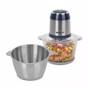 [키친아트][E] 키친아트 2L 스텐+유리볼 대용량 멀티&마늘 다지기 전동쵸퍼 KM-N14FM / 마늘박피기 탈피기