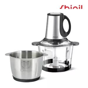 [신일전자][E] 신일 2.5L 스테인리스+유리 4중 칼날 전동쵸퍼 다지기 SFM-30FM / 마늘탈피 박피기 휘핑기