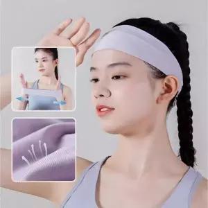 남성용 운동용 와이드 스포츠 헤어밴드 넓은 머리띠 등산