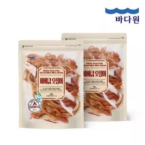 바다원 바베큐맛 오징어 180g x 2봉 단짠단짠 오징어
