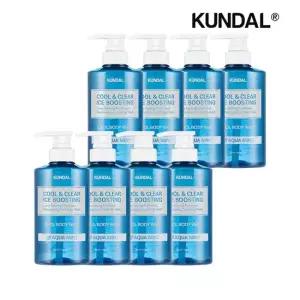 쿨 앤 클리어 아이스 부스팅 쿨 바디워시 아쿠아민트 500ml x8개