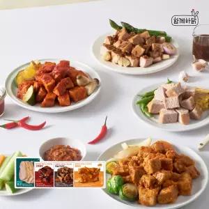 함께하닭 돈다리살 4종 6팩 오리지널맛 마늘간장맛 쌈장맛 고추장맛 저당소스