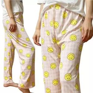 국내 러블리 패턴 파자마 팬츠 호캉스 커플잠옷 사계절 편한 커플