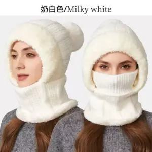 추동 일체형 패피 방한 두꺼운 워머 모자 비니 털모자 마스크 바람막이 자전거 DL4
