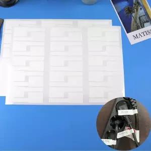 스티커 30P 부착식 케이블 전선 ZF 백색 이름표 네임택