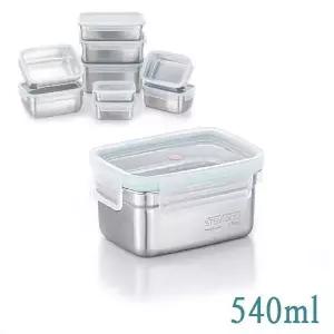[콩심팥심]스텐 밀폐용기 직사각반찬통 540ml