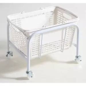 편의점 바구니 받침대 바퀴형 컬러 마트 다용도 보관 카트