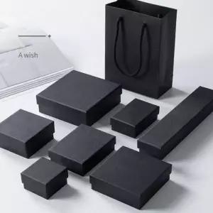 귀걸이 반지 무광블랙 주얼리케이스 귀금속 선물 포장 악세사리상자