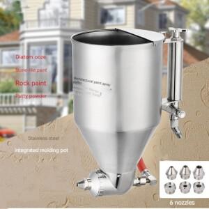 외벽 리얼 스톤 페인트 스프레이건 규조토 진흙 포트 퍼티 파우더 건축 라텍스