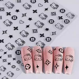 [셀러허브][에스에스_62]냥이 고양이 네일스티커 드로잉스티커 6종 (S46506967)
