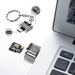 마이크로 5핀 C타입 휴대용 스마트폰 키링 TF 리더기