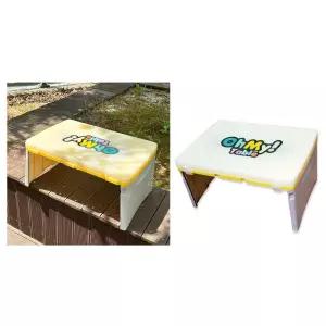 오마이테이블 어린이 접이식 키즈 테이블 휴대용 나들이 캠핑 유아 간이 책상 돌봄 유치원