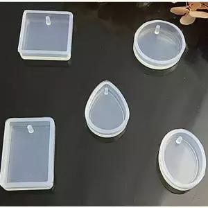 TBZ 실리콘몰드5개세트 DIY 펜던트 수지 금형 공예 에폭시