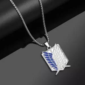 진격의 거인 조사병단 상징 목걸이 자유의 펜던트 에렌 리바이