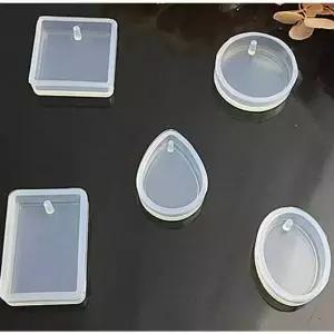 [콩심팥심]TBZ 실리콘몰드5개세트 DIY 펜던트 수지 금형 공예 에폭시