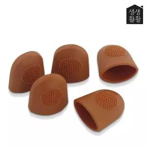 [골드스마일]실장갑 고무커버 수예손보호 바느질골무 5P