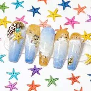 [셀러허브][에스에스_62]바다 미니 바다포인트파츠 불가사리 파츠 7종 (S46506988)