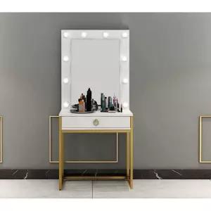 분장실 화장대 장식장 메이크업 웨딩 거울 화장품 단