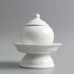 [골드스마일]제기 용품 제례 용품 도자기 백자 제수 제사 450ml 당초문 불교