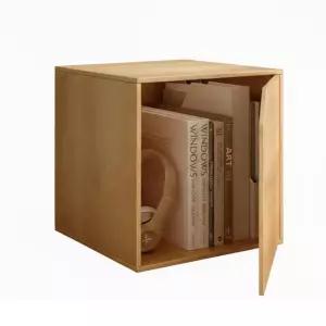 프리 조합 책장 수납장 DIY 심플한 가정용 미니 도어형 캐비닛 원목색