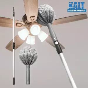 [월드크린]칼트 촘촘 거미줄 제거 솔 + 프로 스윙 2단봉 1.3m 먼지 청소 세트 장대 길이