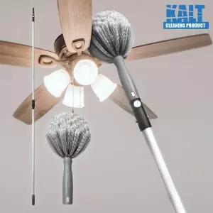 [월드크린]칼트 촘촘 거미줄 제거 솔 + 프로 스윙 2단봉 2.4m 먼지 청소 세트 장대 길이