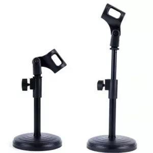 [골드스마일]탁상용 마이크 스탠드 마이크 거치대 튼튼한 베이스 높이 조절