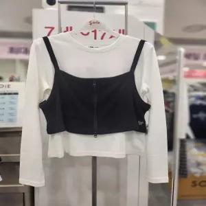 소이주니어 세이브존01 골지 뷔스티에 레이어드 티 26s5458