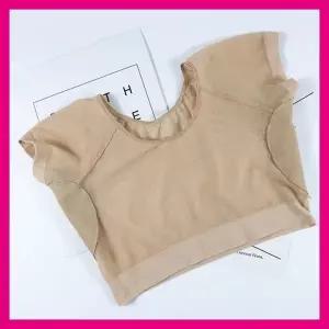 여름 여성용 숏 크롭 노패드 무와이어 브라탑 땀흡수 패드 내장