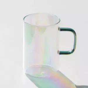 오로라 내열 유리 컵 홈카페 투명 유리 컵 디자인 선물