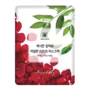 안나홀츠 마스크팩 1일1팩 수분 진정 장미 티트리 50p BNA
