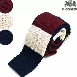 남성 니트 넥타이 니트 넥타이 데일리 스트라이프 직장인 코튼