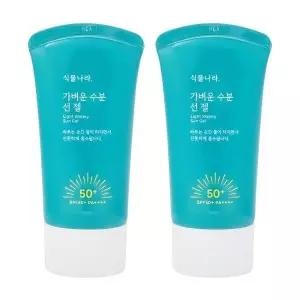 [셀러허브]식물나라 가벼운 수분 선 젤 선크림 60ml 2개 (S46717232)