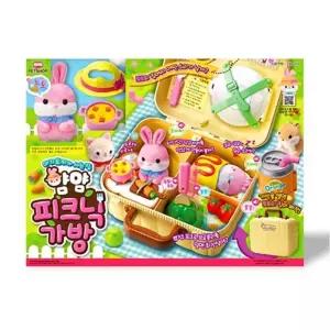 동물돌보기완구 토끼 인형의집 피크닉 가방 주방 놀이 소품 장난감