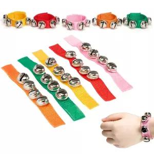 어린이집 아기교구 율동방울 손목 방울팔찌 6p 흥미유발 소근육발달 손목악기