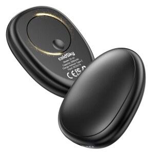 콜드스카이 충전식 손난로 2팩, 마그네틱 2-in-1 재사용 가능한 전기 손난로, 3가지 열 설정 휴대용 포켓 선물 여성 남성 크리스마스, 스키, 캠핑, 사냥