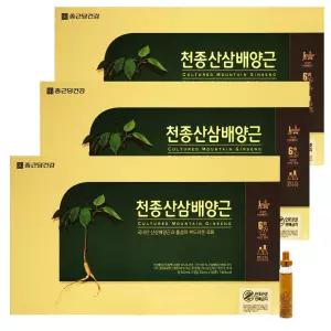 종근당건강 천종산삼배양근 20ml 30병 X 3개 국내산 산삼배양근생체 홍삼농축액 비타민C 앰플