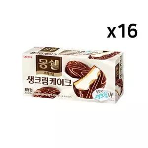 [하프클럽/오티마트]롯데 몽쉘 생크림 오리지널 192g 16개 1Box 간식