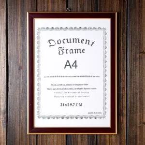 졸업장사진 A4 A4액자 상장액자 (브라운) 액자 벽걸이