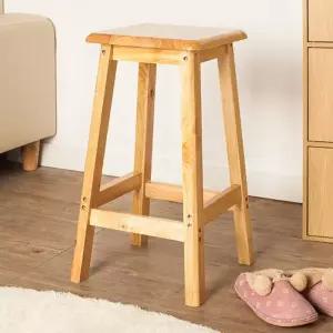 보조의자 사각의자 60cm 스툴 원목의자 홈바 원목