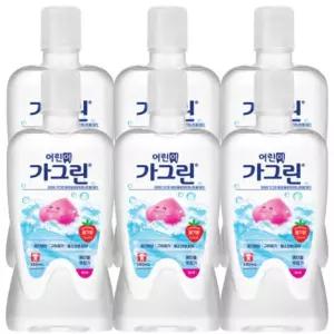 380ml 아동 어린이가그린 6개+100ml 딸기맛 가글 x