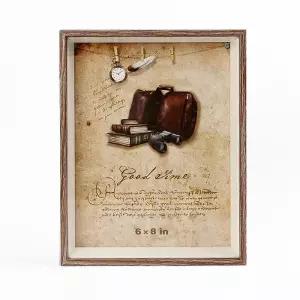 6x8액자 사진 사진액자 우드프레임 솔리드 액자(6x8) 포토액자 탁상