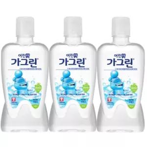 청포도맛 380mlx3개 가글 아동 어린이가그린