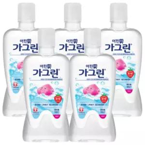 5개 x 가글 딸기맛 어린이가그린 380ml 아동