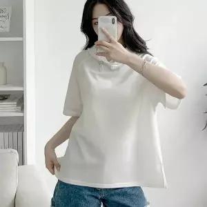 [하프클럽/옷자락]여자 스트링 후드반팔티 나그랑 양트임 여름 티셔츠