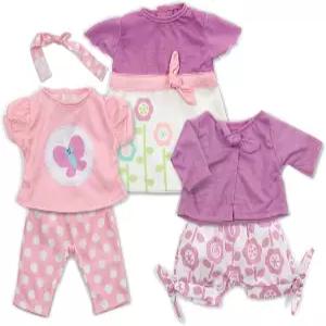 멜리사 더그 마인 12-18인치 인형을 위한 패션 인형 옷을 사랑하고 매치하세요 (6개)