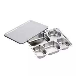 스테인레스 식판 스텐 식판 어린이 사무실 5구 단체 위생 유치원